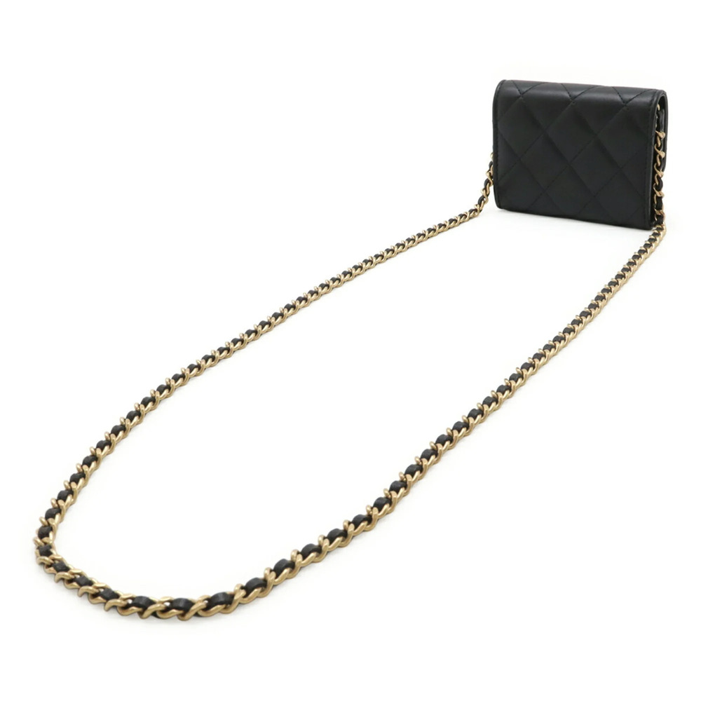 CHANEL Black Lambskin Leather Wallet - Picture 3 of 7